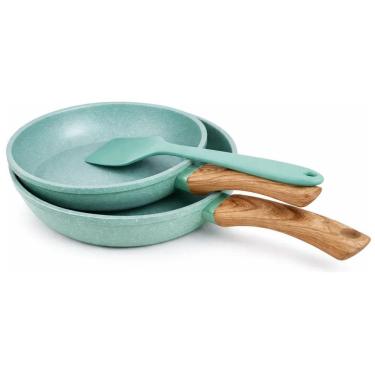 Imagem de Kit 2 Frigideiras para Indução e Gás Antiaderentes Slim - Ideal para Cozinhas Pequenas