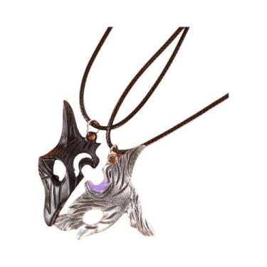 Imagem de Colar Com Pingente De Ovelha E Lobo Em Estilo Vintage, Prata Antiga, J