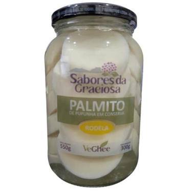 Imagem de Palmito de Pupunha em Conserva - Rodela 300 gr - Sabores da Graciosa