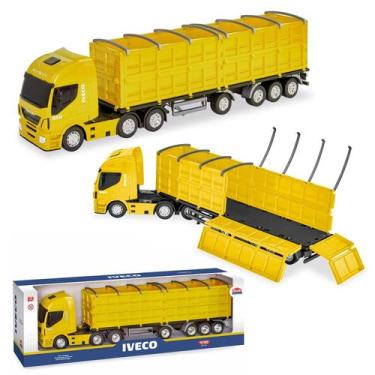 Imagem de Brinquedo Caminhão Carreta Graneleiro 53 cm Iveco Hi-way Escala 1:30 C