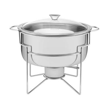 Imagem de Rechaud banho-maria em aco inox 7 l com fogareiro tramontina