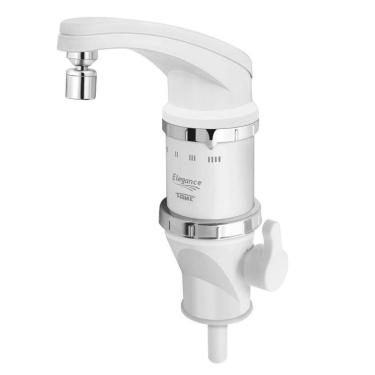 Imagem de Torneira Elétrica Fame Elegance para Bancada 4800W, Branca - 110 Volts