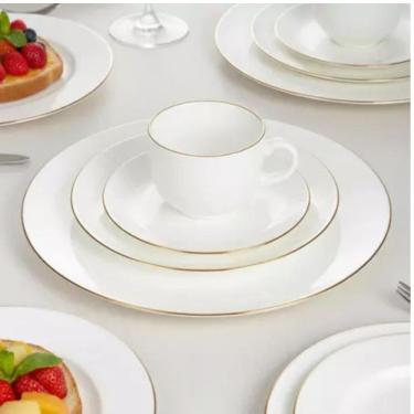 Imagem de 	Aparelho de Jantar 20pç Opalino Catarina Fio de Ouro p/ 4pessoas Hauskraft