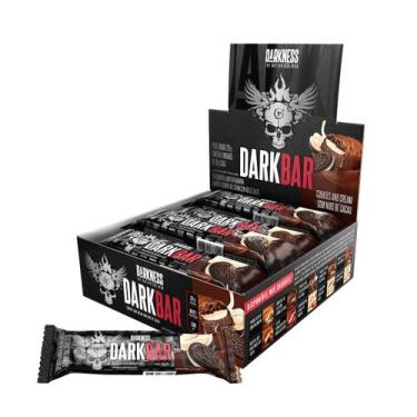 Imagem de Barra de Proteína Darkness Dark Bar 720g 8 unidades, Cookies and Cream