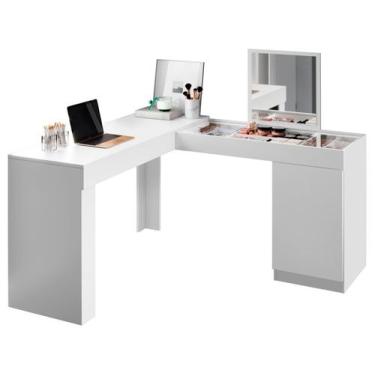 Imagem de Escrivaninha Penteadeira Canto Star com porta esolho e colmeia  Design