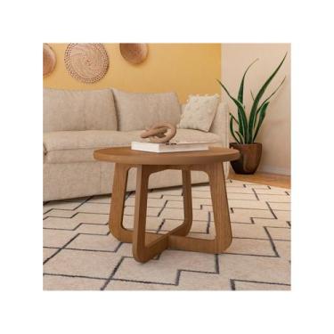 Imagem de Mesa de Centro Jasmin 100% Mdf Cinamomo/Off White - Artely Móveis, Cin