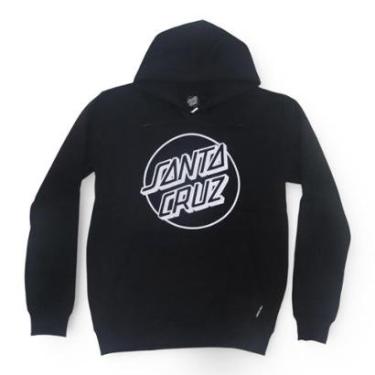 Imagem de Moletom Santa Cruz Canguru Opus Dot Front - Preto-Masculino