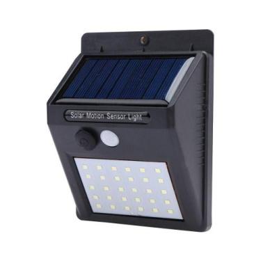 Imagem de Luminaria Solar Jardim Parede 30 Led Sensor Movimento Gt512 - AQUILAE