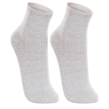 Imagem de Kit 2 Meia Cano Médio Punho Soft Lupo Feminino 4571-088, Mescla, Mescl