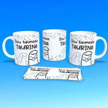 Imagem de Caneca de Porcelana Flork Signos Touro 325ML Branca com Estampa Temáti