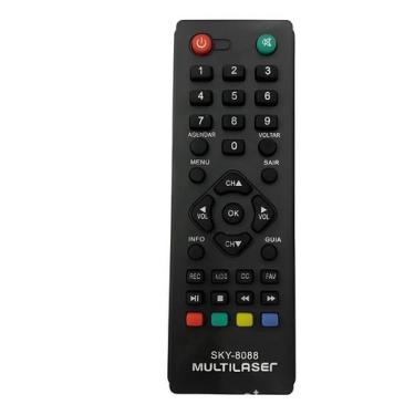Imagem de Controle Remoto Conversor Digital Multilaser Fbg-8088 - Eletronica Cas