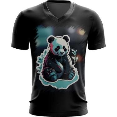 Imagem de Camiseta Gola V Panda Com Roupa Estilosa 3 - Kasubeck Store®, Baby Loo