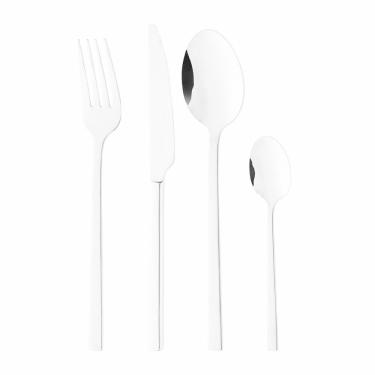 Imagem de Faqueiro de Aço Inox Firenze Prata 24 Peças Wolff