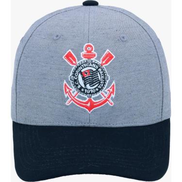Imagem de BONE CORINTHIANS BORDADO FRONTAL CINZA CLARO SUPERCAP-Masculino