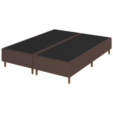 Imagem de Base Cama Box Queen Umaflex 26x158x198cm Harmony Plus, Marrom, Queen