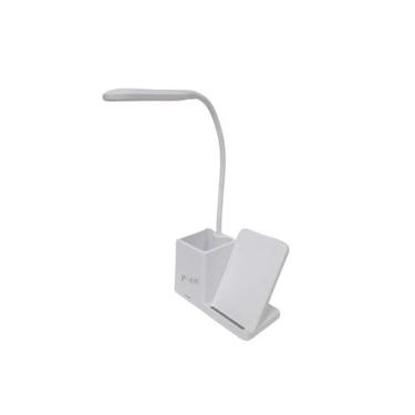 Imagem de Luminária de Mesa Flexível Led Porta Caneta com Carregamento Sem Fio B