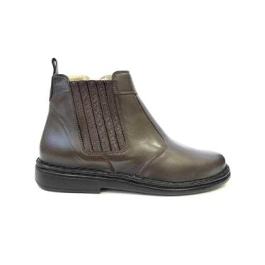 Imagem de Bota Opananken de Couro Anatômica Masculina 18401 Cafe, Cafe, 18401, 4