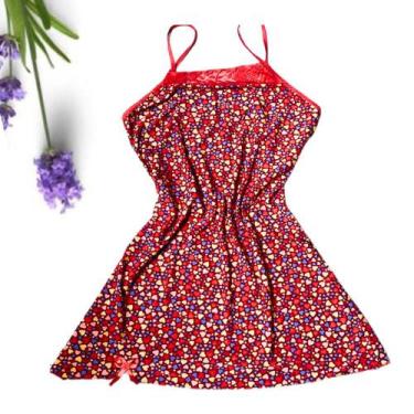 Imagem de Camisola Feminina Sexy Sem Bojo Detalhe em Renda - Lilly Confeccoes 