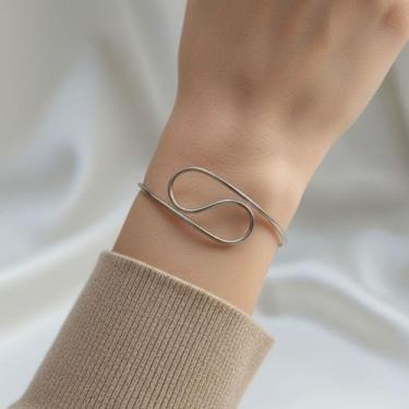 Imagem de Bracelete em Aço Inox Onda Dupla - AMME & CO. BRASIL