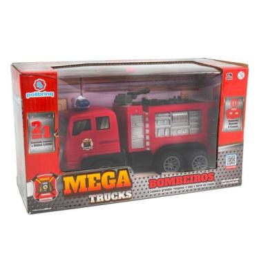 Imagem de Caminhão de Controle Remoto Mega Trucks Bombeiros Veículo de Brinquedo