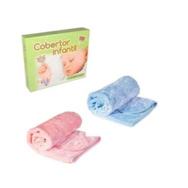 Imagem de Cobertor Infantil Comprensado Bebe Azul E Rosa 90x1,05 - dardara, azul