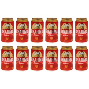Imagem de Cerveja Brahma Chopp Lager Pilsen 12 Unidades - Lata 350ml