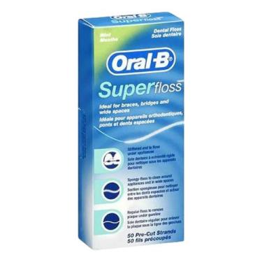 Imagem de Fio Dental Oral B Super Floss De Menta - 50 Fios