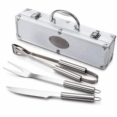 Imagem de Maleta Churrasqueiro Inoxidável Não Enferruja - 3 Peças Inox - Art Hou