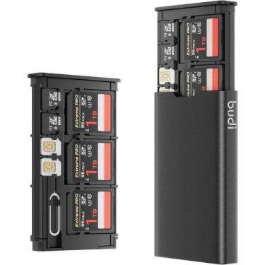 Imagem de Estojo Para Cartões De Memória Micro SD Com 6 Slots, Resistente a Impa
