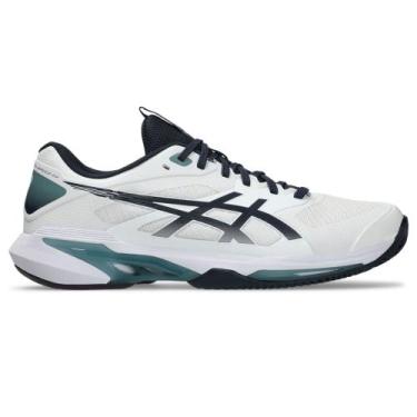 Imagem de Tênis ASICS Solution Speed Ff 4 Saibro - Masculino - Branco/Azul, 43