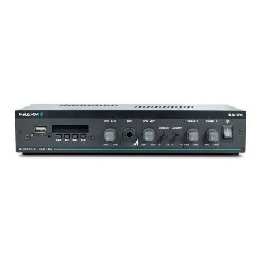 Imagem de Amplificador Frahm Slim 1600 Mc G5 Bluetooth 5.0 60W RMS 2x30W Bivolt USB Micro SD FM P2 P10