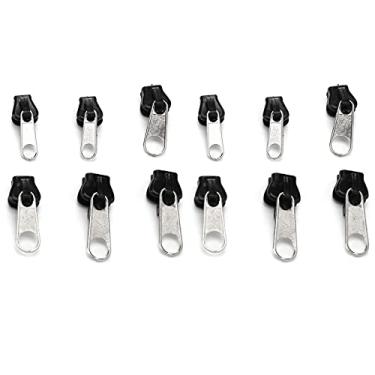 Imagem de Acessório de roupa, cabeça com zíper removível para calças para costura faça você mesmo para jaquetas para casa para jeans para artesanato(Prata)