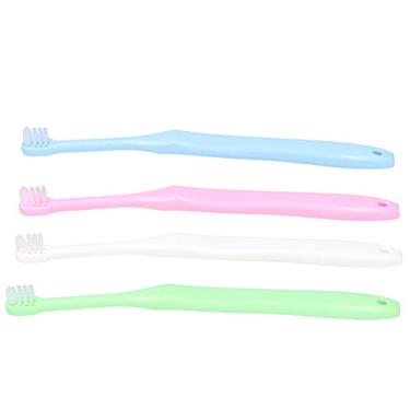 Imagem de Escova de dentes, limpeza dos dentes, higiene pessoal, escova de dentes infantil, higiene oral leve, escova de dentes ortodôntica com quatro cores para casa para viagens ao ar livre