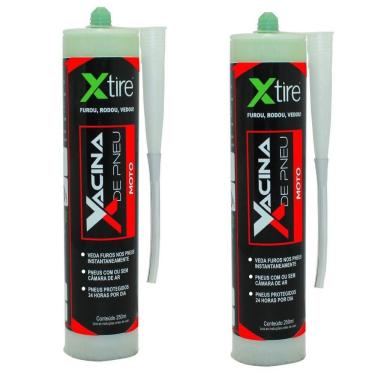 Imagem de Anti Furo Selante Pneus Com Sem Câmara Xtire 2 Frascos 250Ml