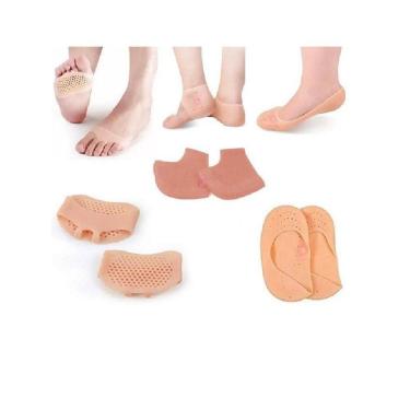 Imagem de Kit 3 Pares Meia Esporão Palmilha Tip Toe Protetor Pés