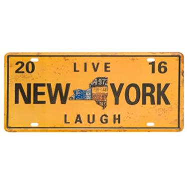 Imagem de Placa de Carro Decor em Madeira State Route - New York