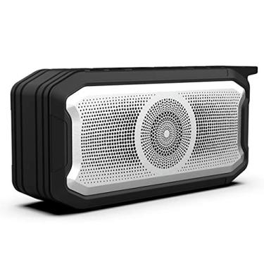 Imagem de HIOD Alto-falante Bluetooth sem fio Rádio FM Mini Alto-falante Bluetooth Portátil 10 m (33 pés) Microfone embutido para família ao ar livre, preto