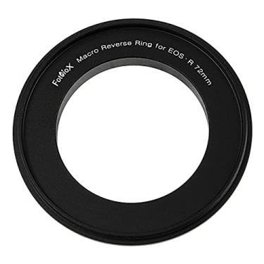 Imagem de Anel reverso macro 72mm compatível com Canon RF - Adaptador de montagem de câmera para filtro de rosca de 72mm para câmeras sem espelho Canon RF Mount