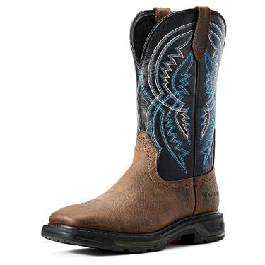 Imagem de Ariat Workhog Xt Coil Bota de trabalho masculina impermeável com bico de carbono, Terra/Crepúsculo, 8 Wide