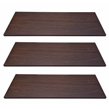 Imagem de Kit 6 Prateleiras Mdf 45x10 Tabaco Nicho Livros Revista