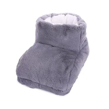 Imagem de Aquecedor de Pés Elétrico Aquecedor de Pés Elétrico Aquecedor de Pés Aquecedor Embutido Função de Temporizador Economia de Energia Início Seguro Cobertura de Pés Quente Pés (Cinza)