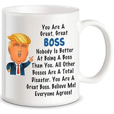 Imagem de Presentes de Cooper Boss Dear Boss Donald Trump You're Special Completamente Justo e Realmente Ótimo Todos Acordam de Humor de Escritório Novidade Bosses Presente Gargantilha Caneca de Café Cerâmica Chá Cup