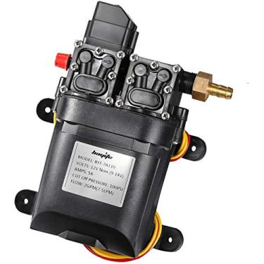 Imagem de bayite Bomba de água doce 12V DC 7,5 L/min 2 GPM 100 PSI ajustável 12 volts diafragma bomba de pulverizador autoescorvante com interruptor de pressão para trailer trailer barco marítimo