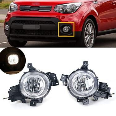 Imagem de JESYMBX Lâmpada de neblina dianteira do automóvel do motorista esquerdo lâmpada de neblina lâmpada de corrida farol lâmpada de neblina para KIA Soul 2017-2019 92201-B2500 92202-B2500 preto