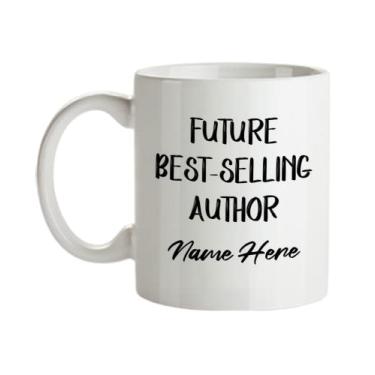 Imagem de Caneca de autor personalizada, caneca melhor futuro autor, presentes para melhor autor, presente de futuro autor, ideia de de autor