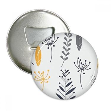 Imagem de Abridor de garrafas de tinta de flor, espécime, de folha, ímã de geladeira, emblema multifuncional