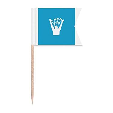 Imagem de Cheers Hugs Art Deco Presente Fashion Palito Bandeiras Marcadoras para Bolo Festa Prato de Queijo