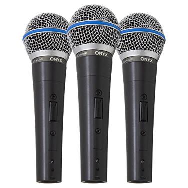 Imagem de Kit 3 Microfones Dinâmico com Fio TK 58C Onyx
