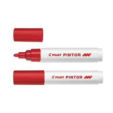 Imagem de Pincel marcador Pintor ponta média 1.4mm - vermelho - Pilot