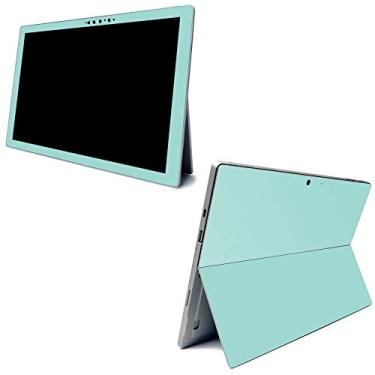 Imagem de Película MightySkins para Microsoft Surface Pro 7 – Sólida Seafoam | Capa protetora de decalque de vinil durável e exclusiva | Fácil de aplicar, remover e mudar estilos | Feito nos EUA